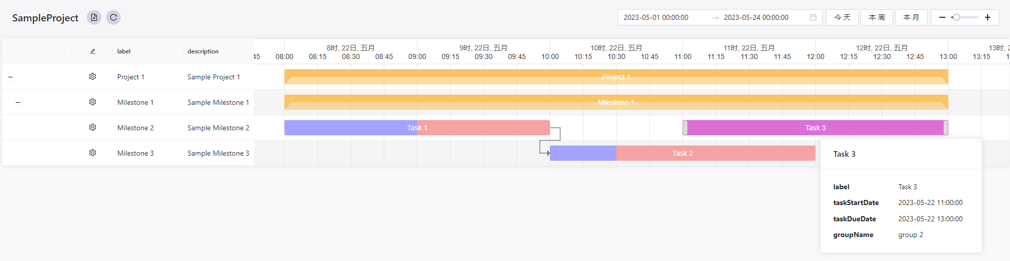 Gantt Form 效果图